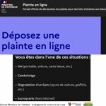 Déposer une plainte en ligne